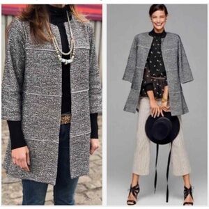 Cabi 5299 The Times Jacket Asphalt 3/4 Sleeves Size Small